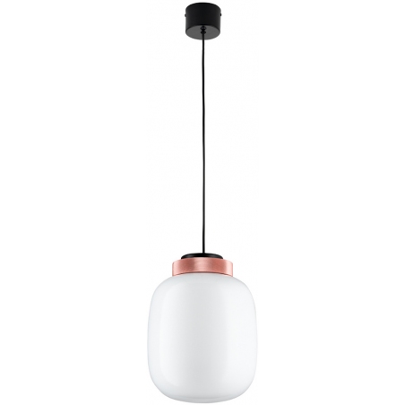 Boom 25 LED white&amp;copper glass pendant lamp Step Into Design