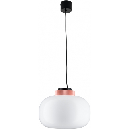 Boom 35 LED white&amp;copper glass pendant lamp Step Into Design