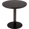 Slid 30 black oak round sofa table Nordifra