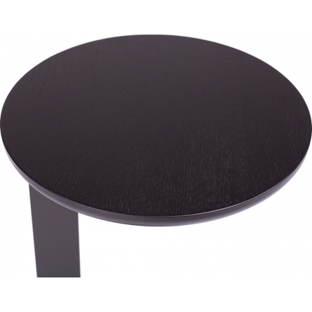 Oden 30 black oak round side table Nordifra