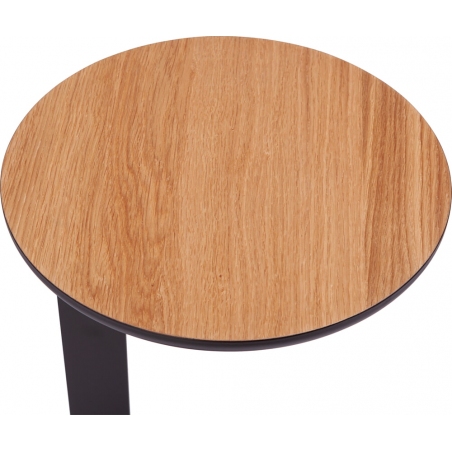 Oden 30 natural oak round side table Nordifra