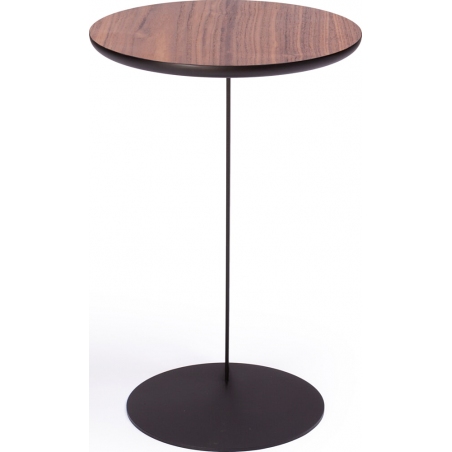 Oden 35 walnut round side table Nordifra