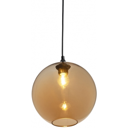 Love Bomb 25 amber glass ball pendant lamp Step Into Design