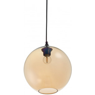 Love Bomb 25 amber glass ball pendant lamp Step Into Design