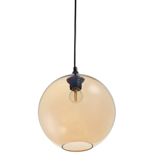 Designerska Lampa wisząca szklana kula Love Bomb 25 Bursztynowa Step Into Design do salonu i sypialni.