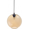 Designerska Lampa wisząca szklana kula Love Bomb 25 Bursztynowa Step Into Design do salonu i sypialni.