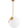 Solaris 20 white glass ball pendant lamp Step Into Design