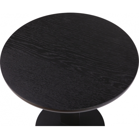 Slid 30 black oak round sofa table Nordifra