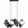 Stylowa Lampa wisząca nowoczesna Drifton IV czarno-biała Emibig salonu i kuchni