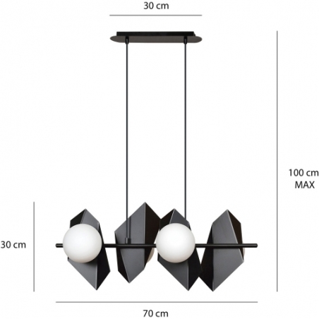 Drifton IV black&amp;white modern pendant lamp Emibig