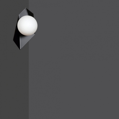Drifton black&amp;white modern glass wall lamp Emibig