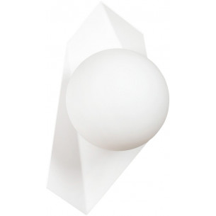 Drifton white modern glass wall lamp Emibig