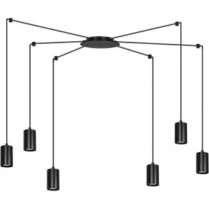 Traker VI black adjustable pendant lamp Emibig