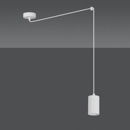 Traker white adjustable pendant lamp Emibig