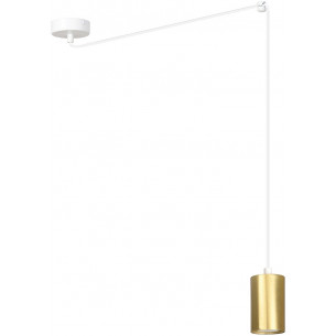 Traker white&amp;gold glamour pendant lamp Emibig