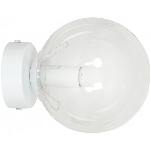 Rossi 15 white&amp;clear glass ball wall lamp Emibig