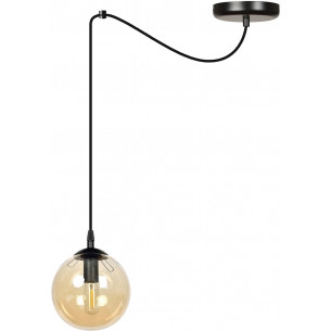 Gigi 14 black&amp;honey glass ball pendant lamp Emibig