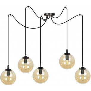 Gigi V black&amp;honey glass balls pendant lamp Emibig