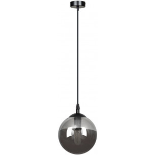 Cosmo 12 black&amp;graphite glass ball pendant lamp Emibig