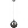 Stylowa Lampa wisząca szklana kula Cosmo 12 czarno-grafitowa Emibig salonu i kuchni