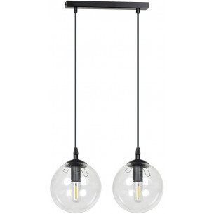 Cosmo II black&amp;transparent glass balls pendant lamp Emibig