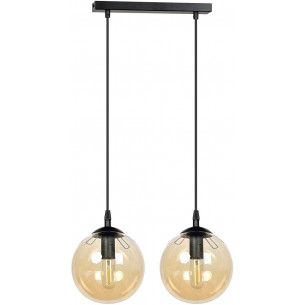 Cosmo II black&amp;honey glass balls pendant lamp Emibig