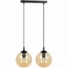 Cosmo II black&amp;honey glass balls pendant lamp Emibig