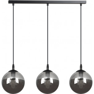 Cosmo III black&amp;graphite glass balls pendant lamp Emibig