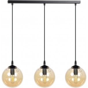 Cosmo III black&amp;honey glass balls pendant lamp Emibig