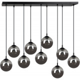 Cosmo IX black&amp;graphite glass balls pendant lamp Emibig