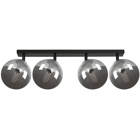 Tofi IV black&amp;graphite adjustable glass balls ceiling lamp Emibig