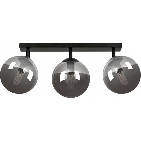 Tofi III black&amp;graphite adjustable glass balls ceiling lamp Emibig