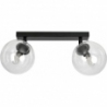 Tofi II black&amp;clear adjustable glass balls ceiling lamp Emibig