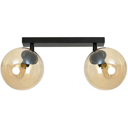 Tofi II black&amp;honey adjustable glass balls ceiling lamp Emibig