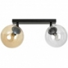 Tofi II miodowo&amp;clear adjustable glass balls ceiling lamp Emibig