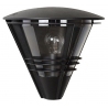 Livia black outdoor wall lamp Lucide