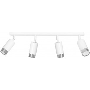 Hiro IV white&amp;chrome 4 points ceiling spotlight Emibig