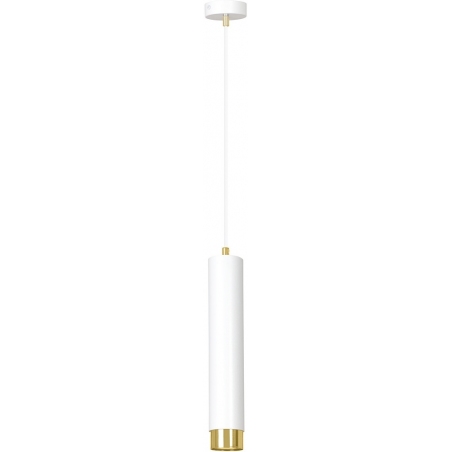 Kibo 8 white&amp;gold tube pendant lamp Emibig