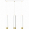 Kibo III white&amp;gold tubes triple pendant lamp Emibig