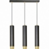 Kibo III black&amp;gold tubes triple pendant lamp Emibig