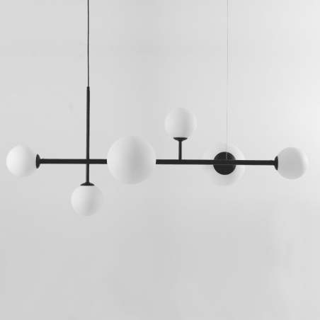 Dione 130 white&amp;black glass balls pendant lamp Aldex