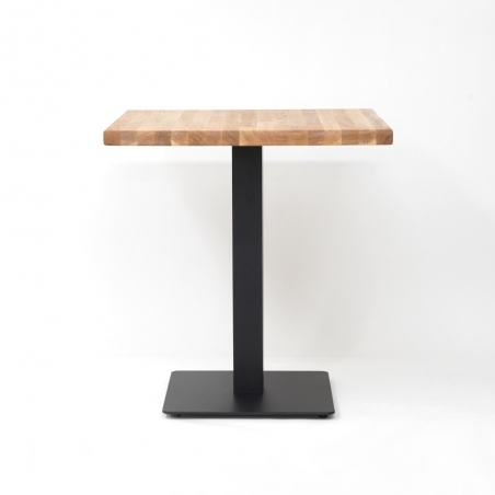 Puro Wood 80x80 black&oak wooden one leg dining table Signal