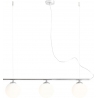 Beryl Glass III white&amp;chrome glass balls linear pendant lamp Aldex
