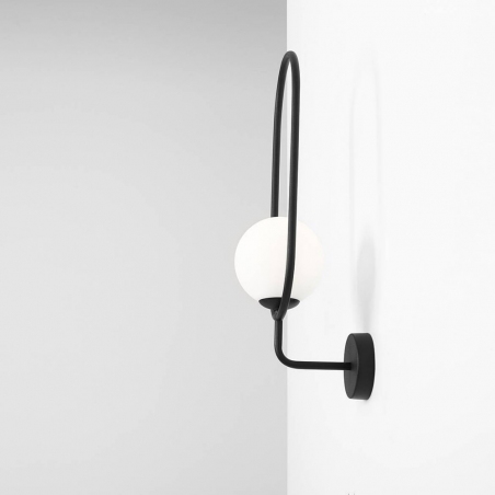 Riva Black white&amp;black glass ball designer wall lamp Aldex