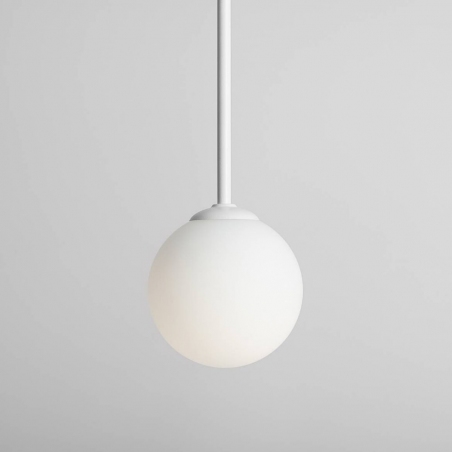 Bosso White III white glass balls triple pendant lamp Aldex