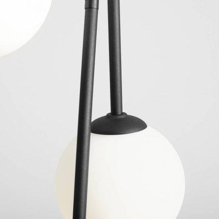 Bosso Black III white&amp;black glass balls triple pendant lamp Aldex