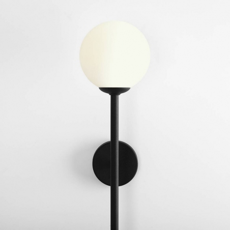 Bosso Black white&amp;black glass ball wall lamp Aldex
