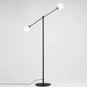 Ohio Black white&black glass balls floor lamp Aldex