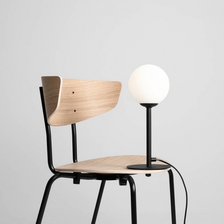 Pinne Black white&amp;black glass ball table lamp Aldex