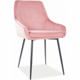 Albi pink velvet chair Signal